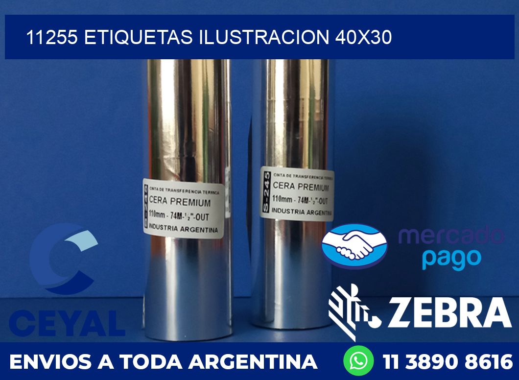 11255 ETIQUETAS ILUSTRACION 40X30