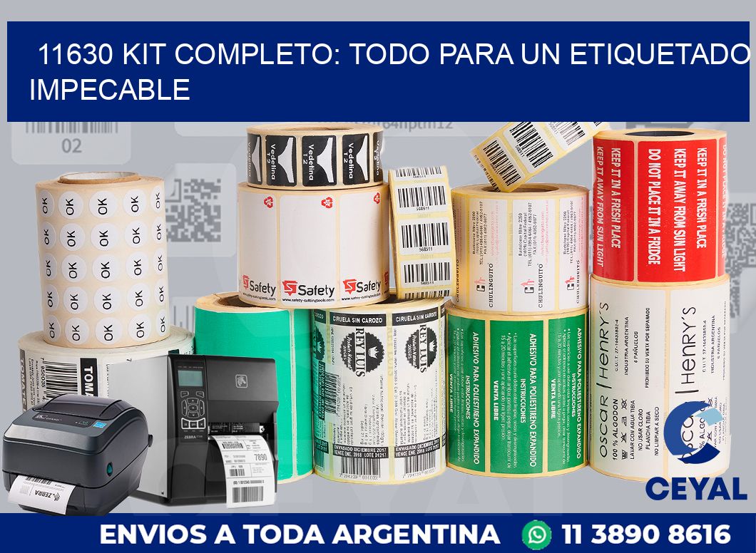 11630 KIT COMPLETO: TODO PARA UN ETIQUETADO IMPECABLE