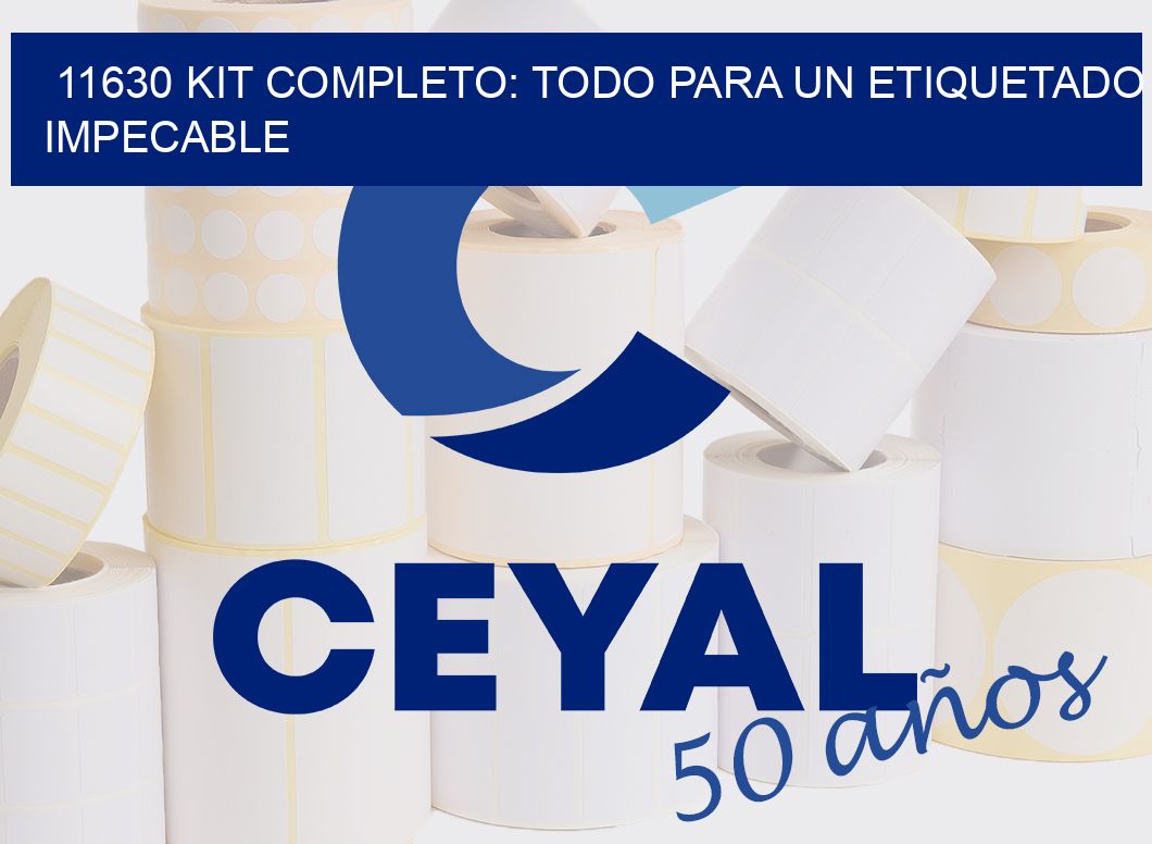 11630 KIT COMPLETO: TODO PARA UN ETIQUETADO IMPECABLE