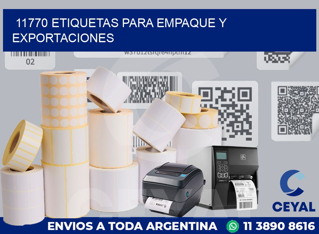11770 ETIQUETAS PARA EMPAQUE Y EXPORTACIONES