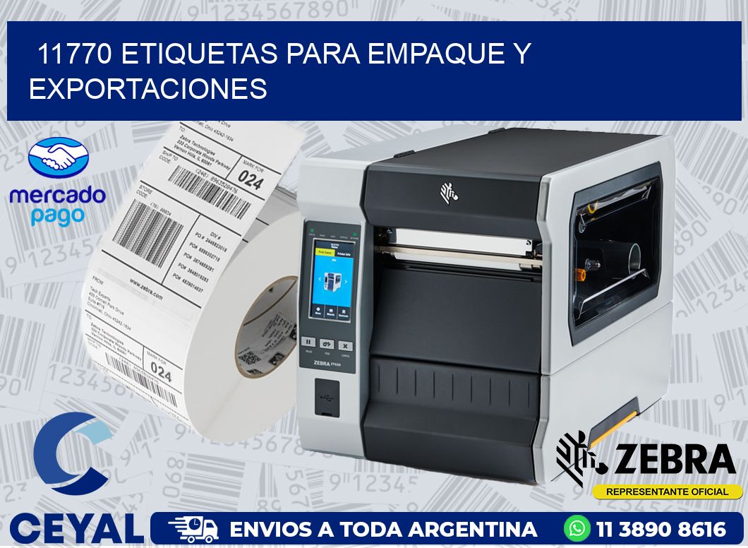 11770 ETIQUETAS PARA EMPAQUE Y EXPORTACIONES