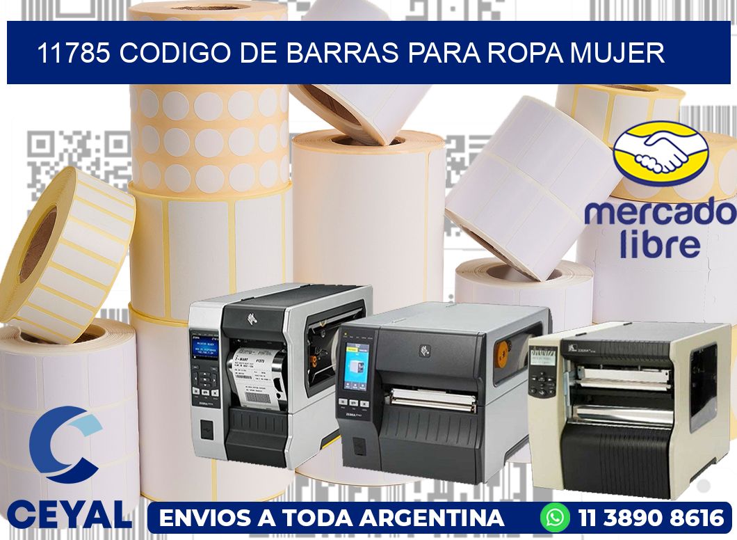 11785 CODIGO DE BARRAS PARA ROPA MUJER