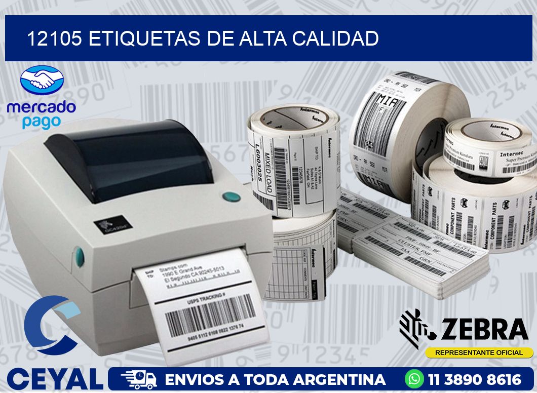 12105 ETIQUETAS DE ALTA CALIDAD