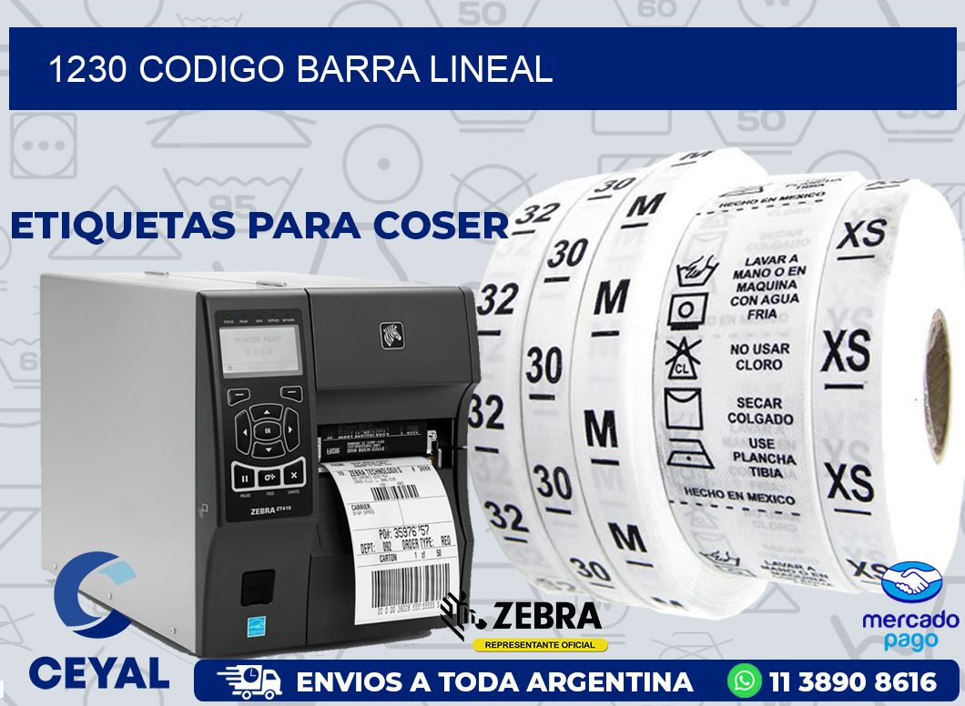 1230 CODIGO BARRA LINEAL