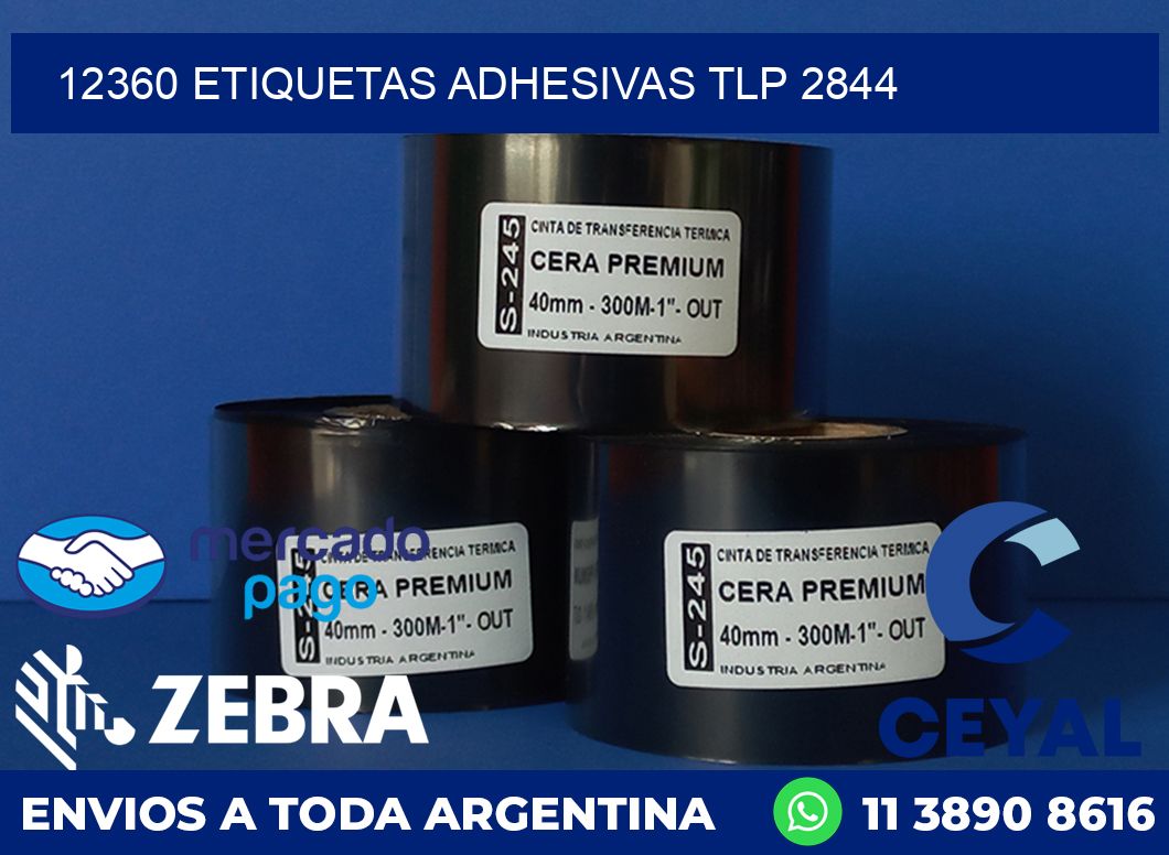 12360 ETIQUETAS ADHESIVAS TLP 2844