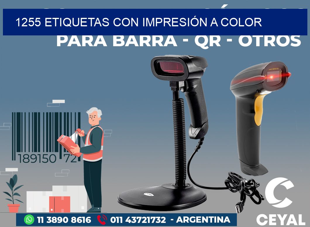 1255 ETIQUETAS CON IMPRESIÓN A COLOR
