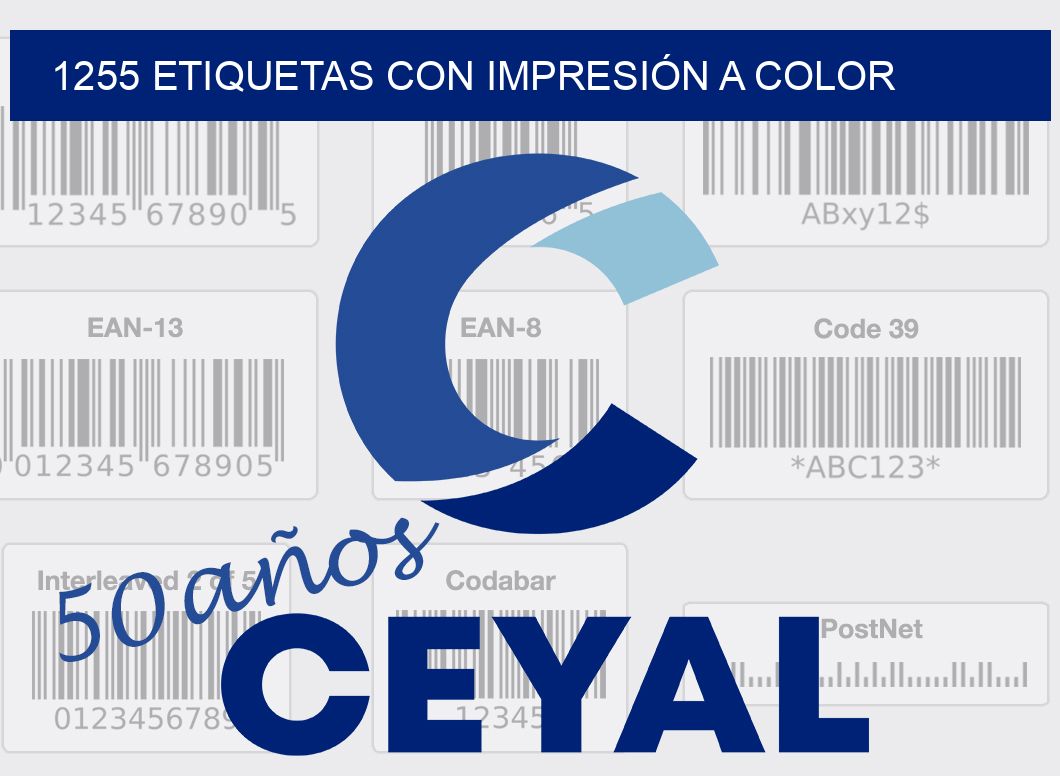 1255 ETIQUETAS CON IMPRESIÓN A COLOR