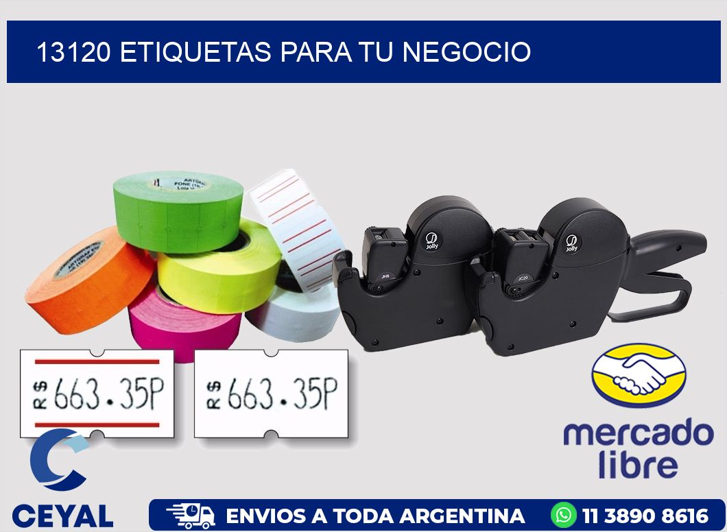 13120 ETIQUETAS PARA TU NEGOCIO