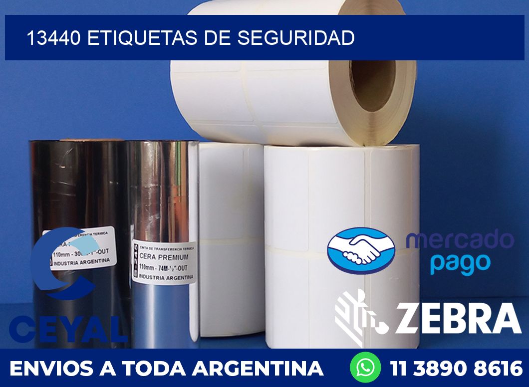 13440 ETIQUETAS DE SEGURIDAD