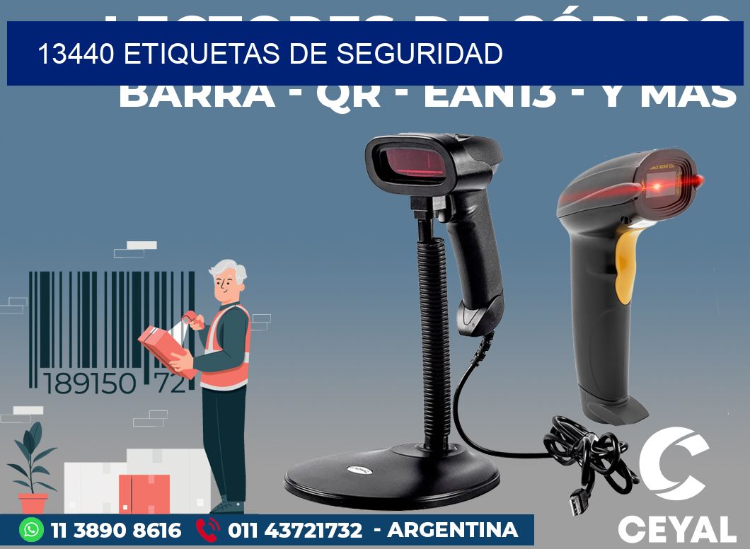 13440 ETIQUETAS DE SEGURIDAD