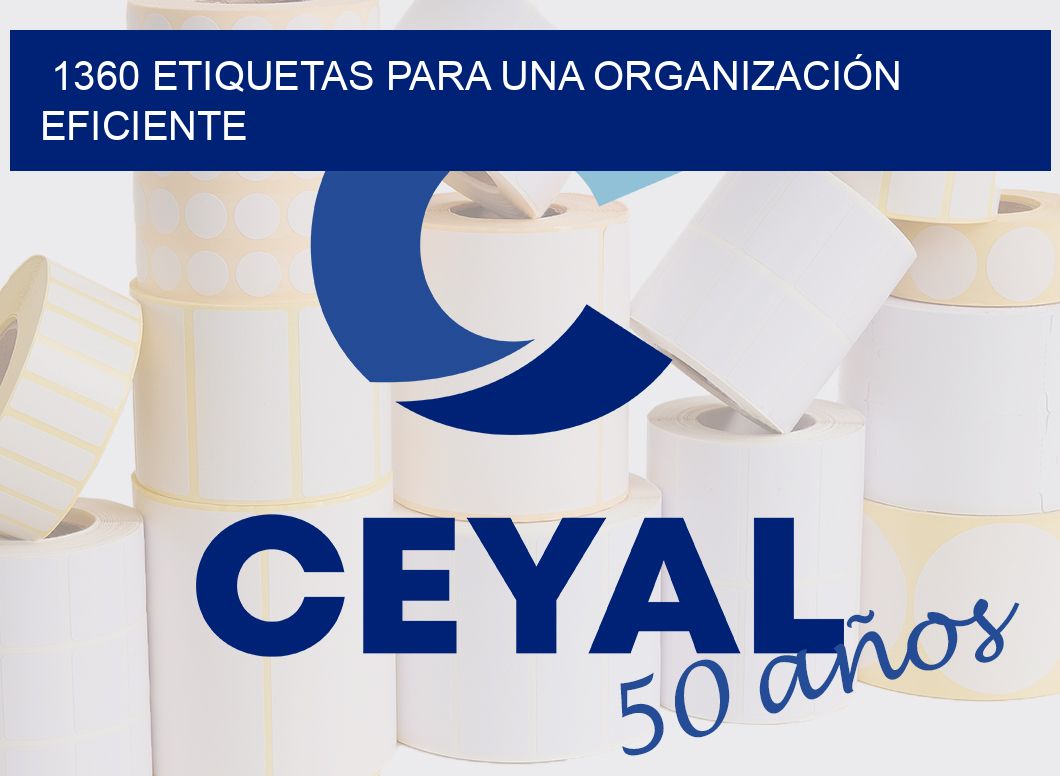 1360 ETIQUETAS PARA UNA ORGANIZACIÓN EFICIENTE