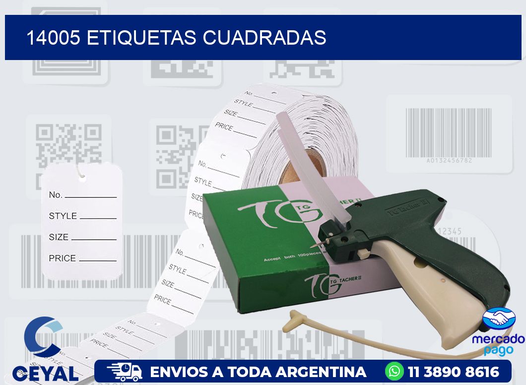 14005 ETIQUETAS CUADRADAS