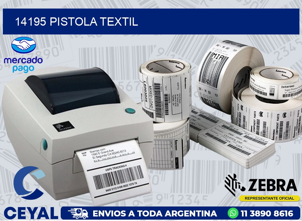 14195 PISTOLA TEXTIL