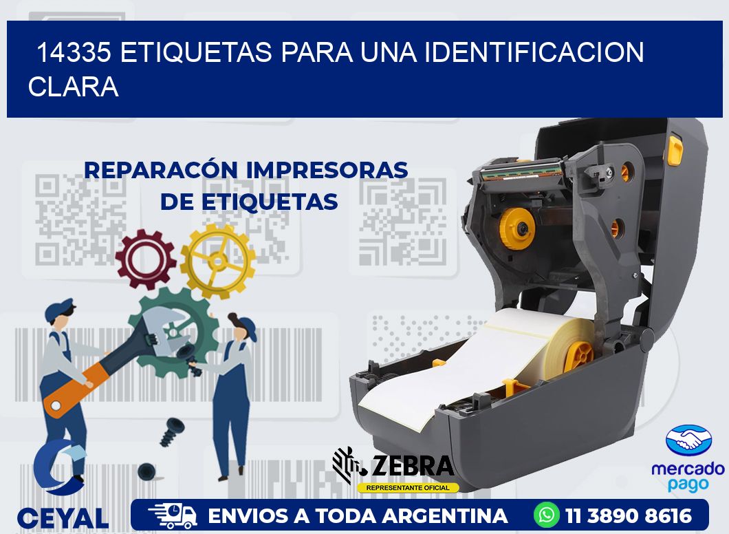 14335 ETIQUETAS PARA UNA IDENTIFICACION CLARA
