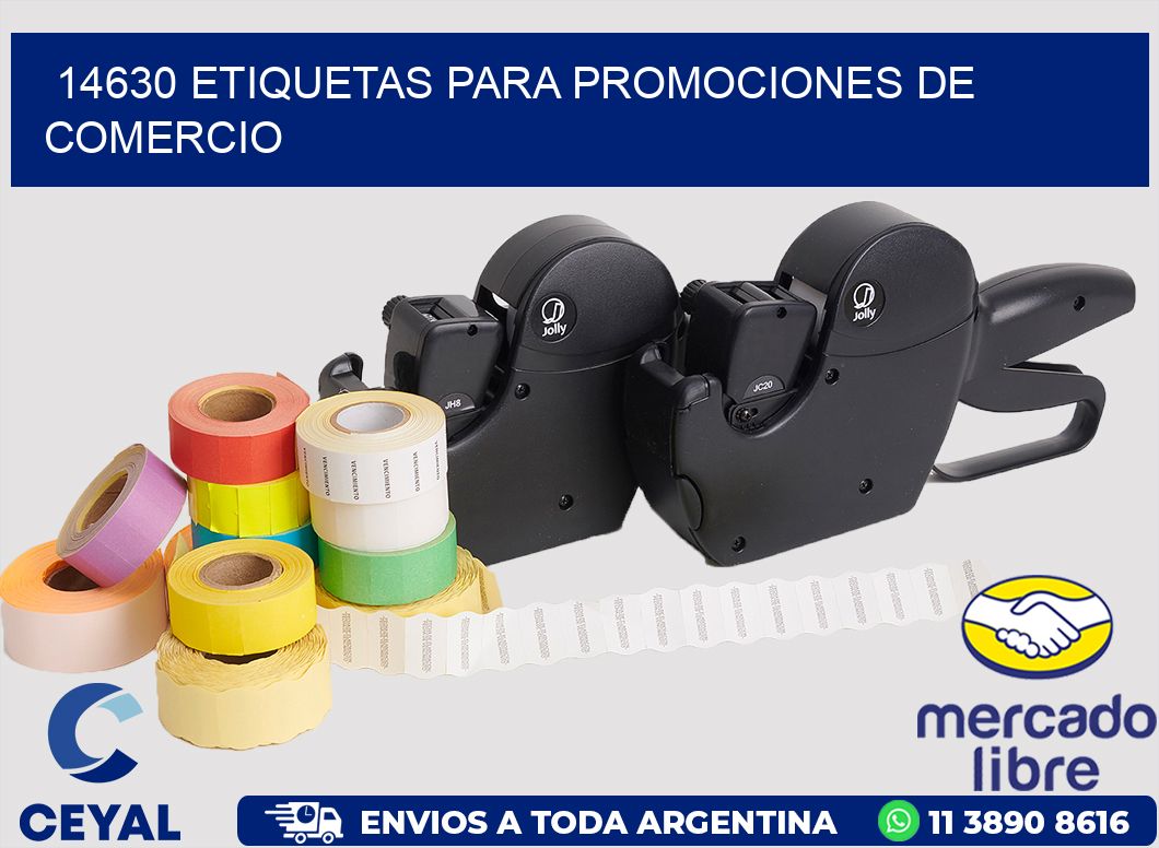 14630 ETIQUETAS PARA PROMOCIONES DE COMERCIO