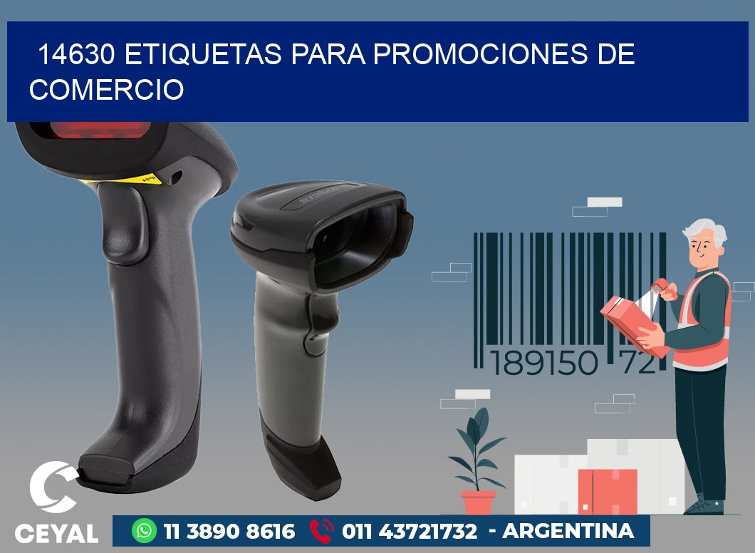 14630 ETIQUETAS PARA PROMOCIONES DE COMERCIO