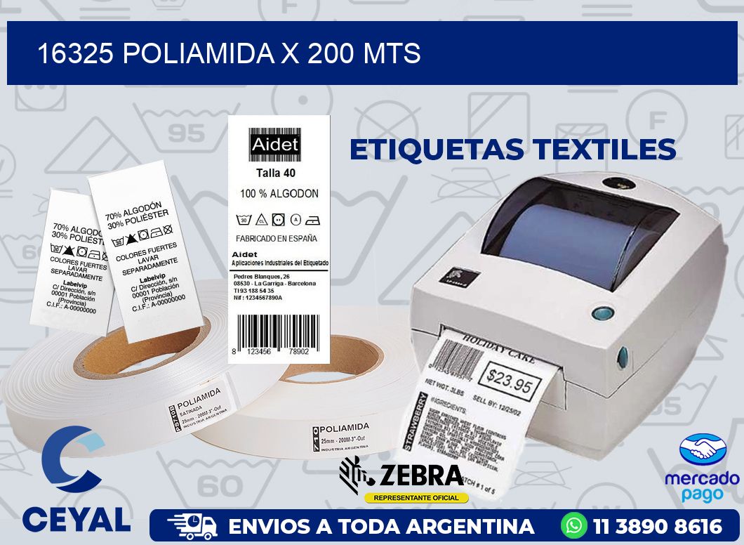 16325 POLIAMIDA X 200 MTS