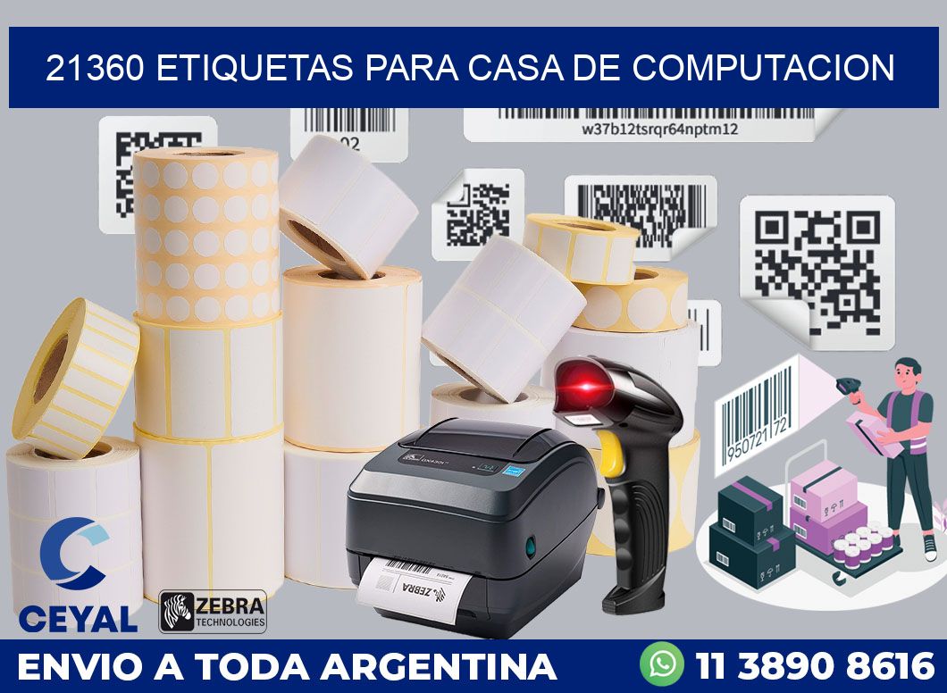 21360 ETIQUETAS PARA CASA DE COMPUTACION