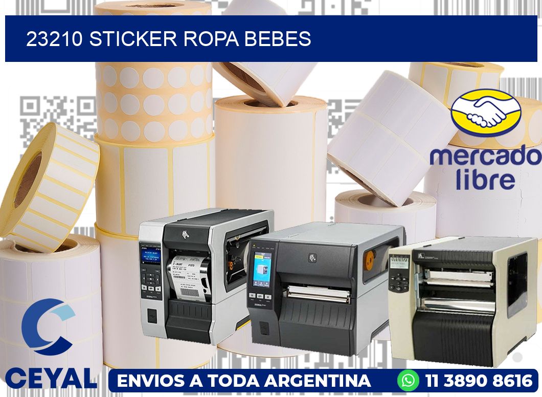23210 STICKER ROPA BEBES