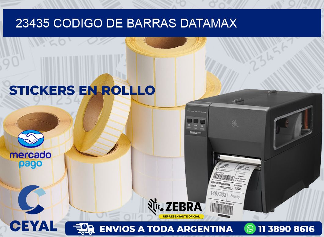 23435 CODIGO DE BARRAS DATAMAX