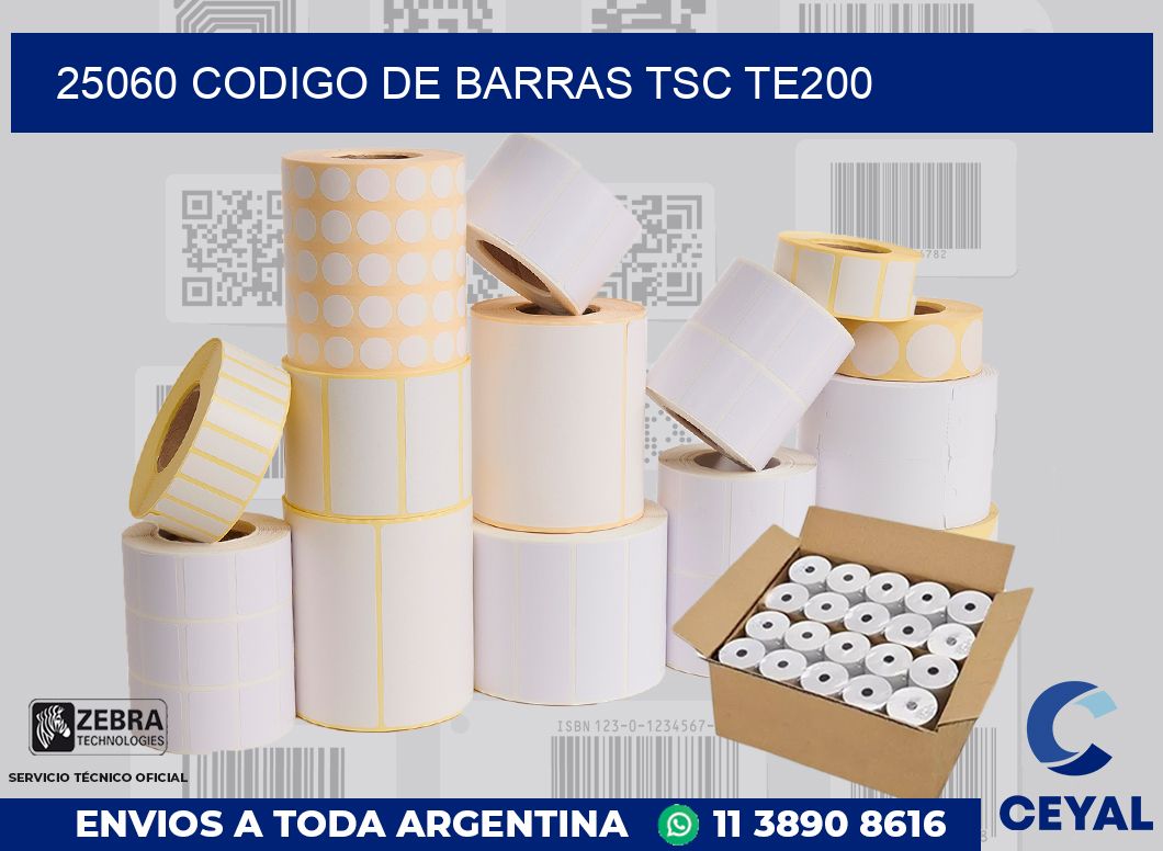 25060 CODIGO DE BARRAS TSC TE200