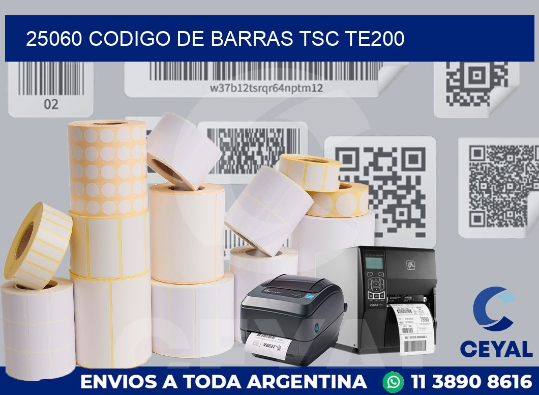25060 CODIGO DE BARRAS TSC TE200
