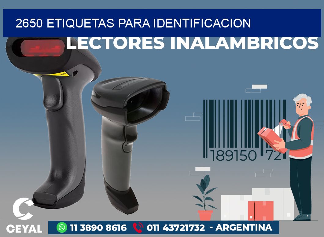 2650 ETIQUETAS PARA IDENTIFICACION