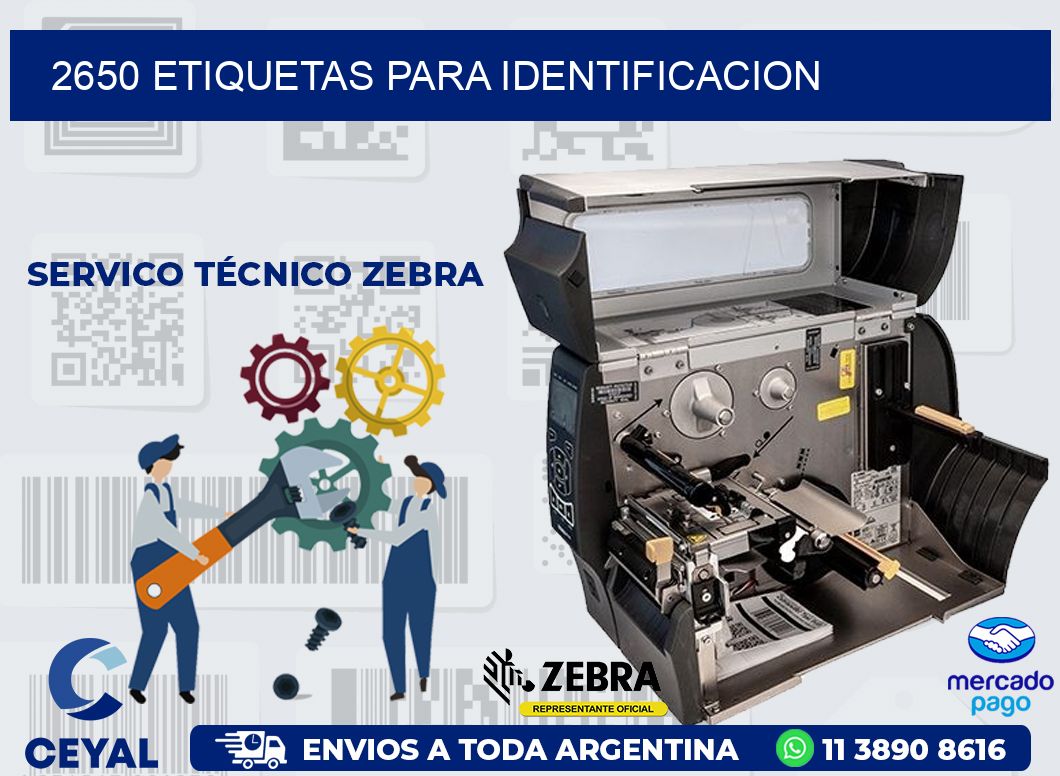 2650 ETIQUETAS PARA IDENTIFICACION