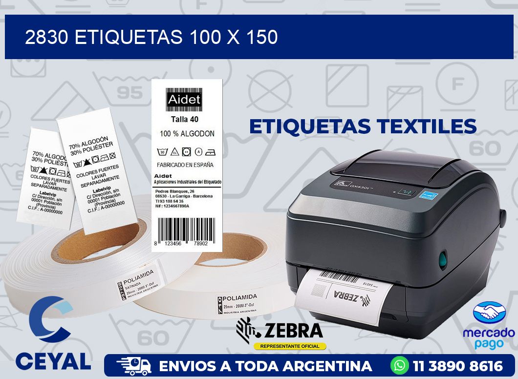 2830 ETIQUETAS 100 X 150