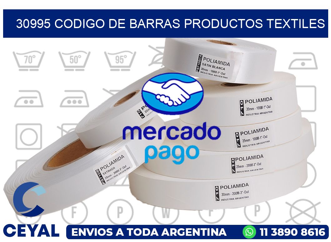 30995 CODIGO DE BARRAS PRODUCTOS TEXTILES