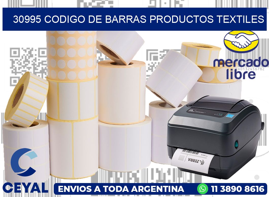 30995 CODIGO DE BARRAS PRODUCTOS TEXTILES