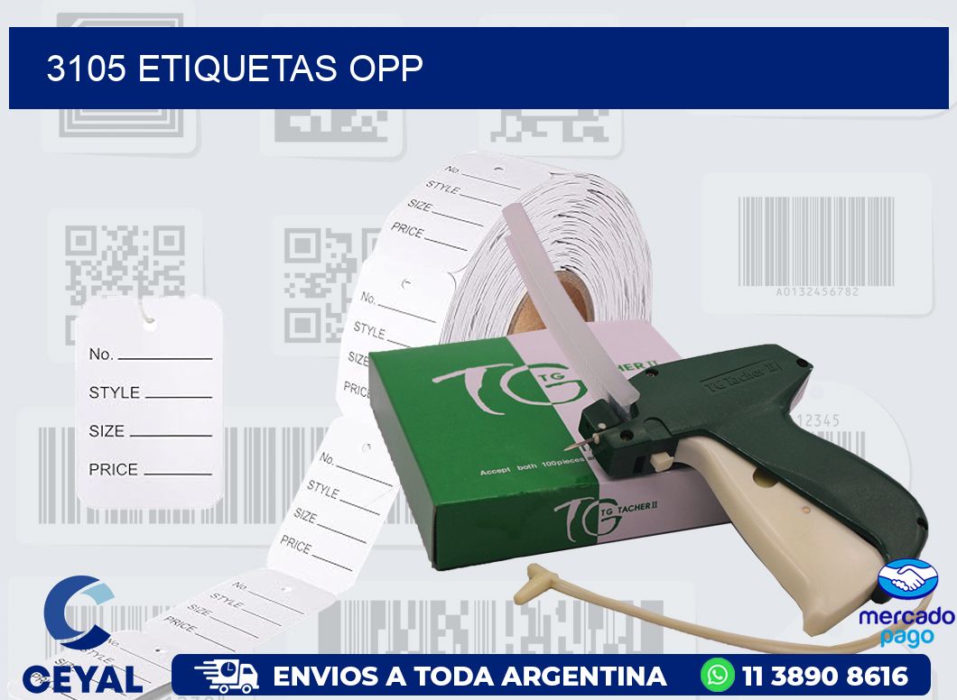 3105 ETIQUETAS OPP