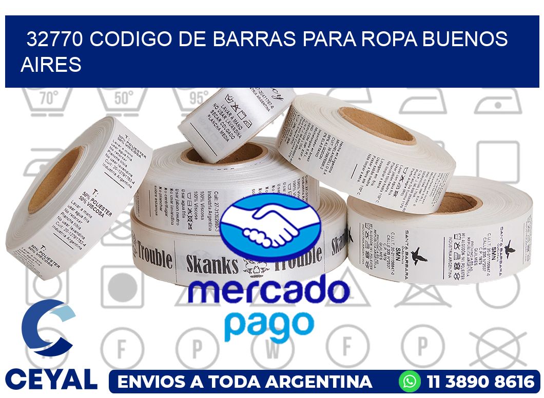 32770 CODIGO DE BARRAS PARA ROPA BUENOS AIRES