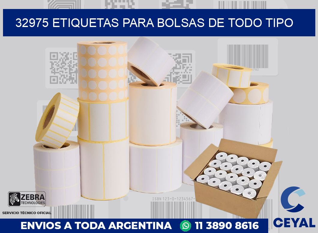 32975 ETIQUETAS PARA BOLSAS DE TODO TIPO