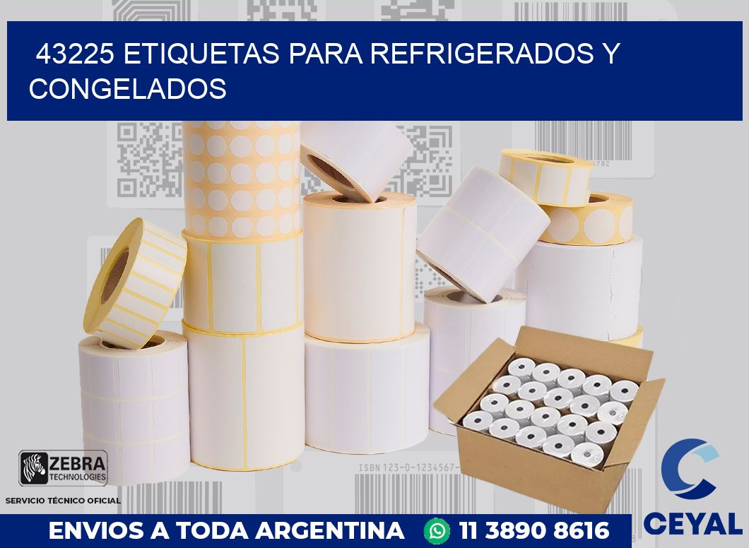 43225 ETIQUETAS PARA REFRIGERADOS Y CONGELADOS