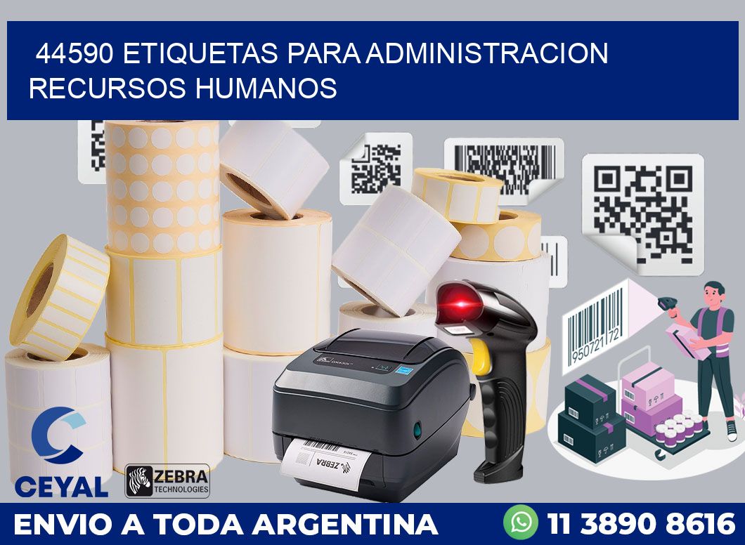 44590 ETIQUETAS PARA ADMINISTRACION RECURSOS HUMANOS