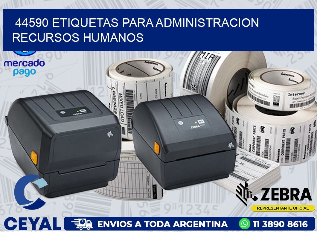 44590 ETIQUETAS PARA ADMINISTRACION RECURSOS HUMANOS