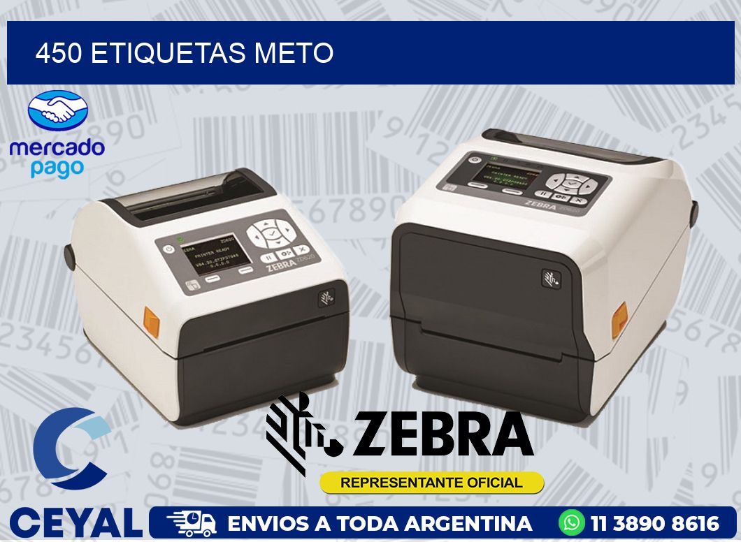 450 ETIQUETAS METO