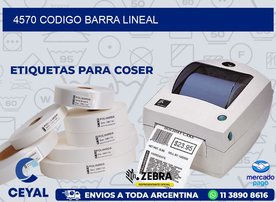 4570 CODIGO BARRA LINEAL