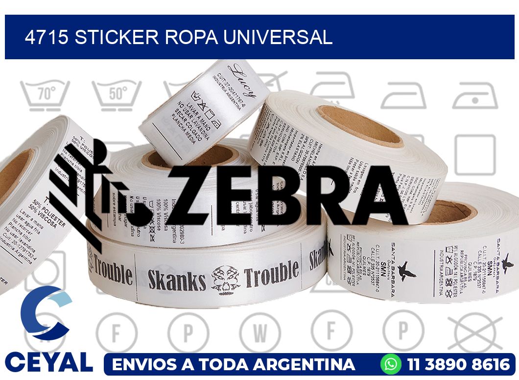 4715 STICKER ROPA UNIVERSAL