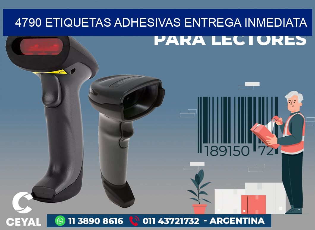4790 ETIQUETAS ADHESIVAS ENTREGA INMEDIATA
