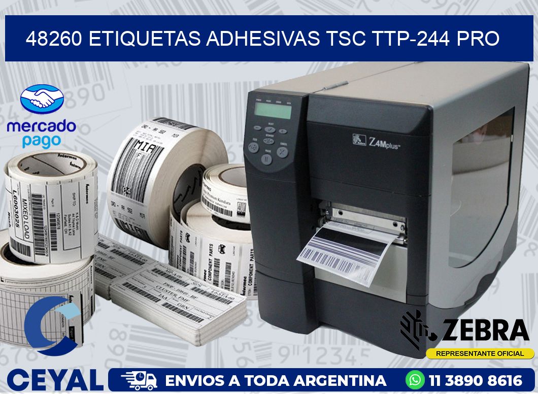48260 ETIQUETAS ADHESIVAS TSC TTP-244 PRO