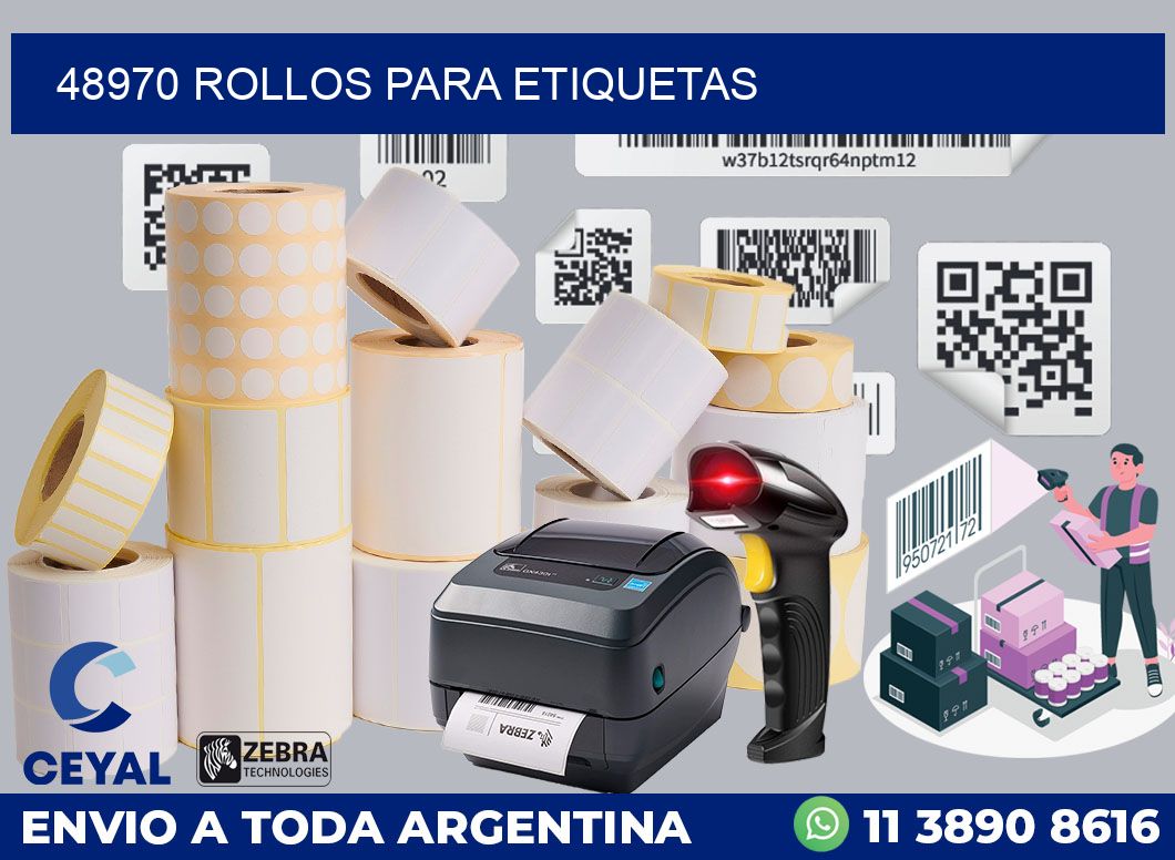 48970 ROLLOS PARA ETIQUETAS