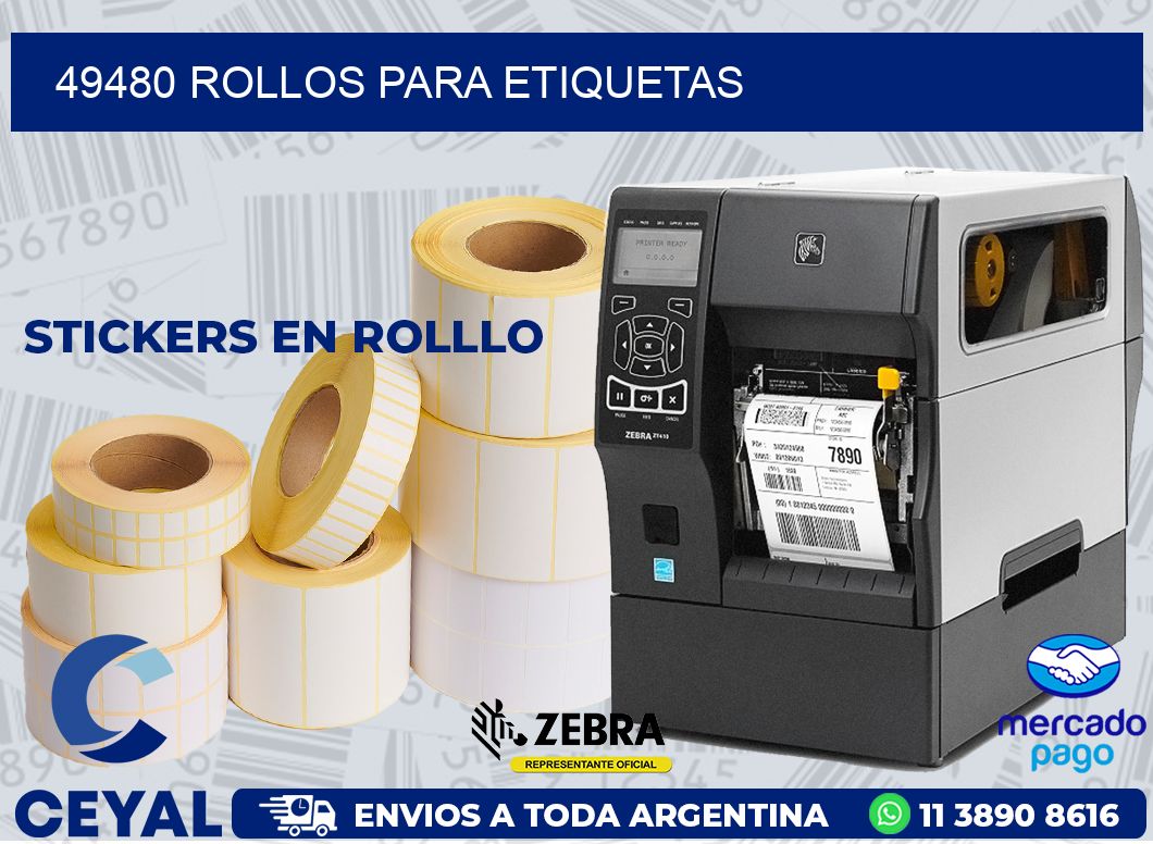 49480 ROLLOS PARA ETIQUETAS