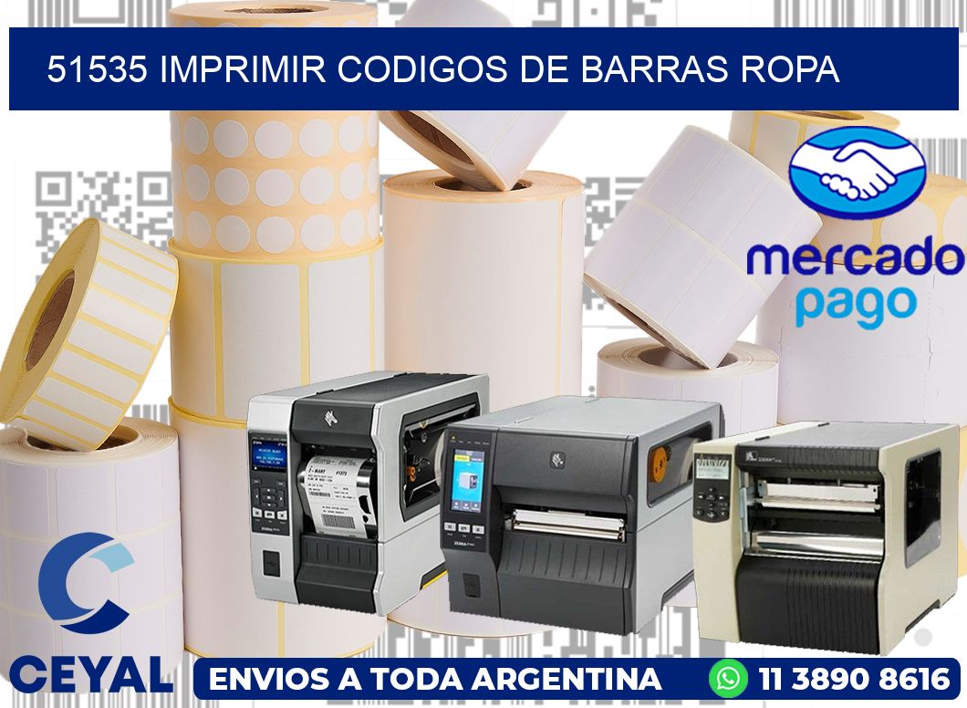 51535 IMPRIMIR CODIGOS DE BARRAS ROPA