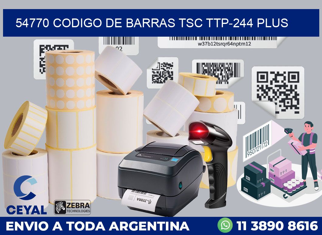 54770 CODIGO DE BARRAS TSC TTP-244 PLUS