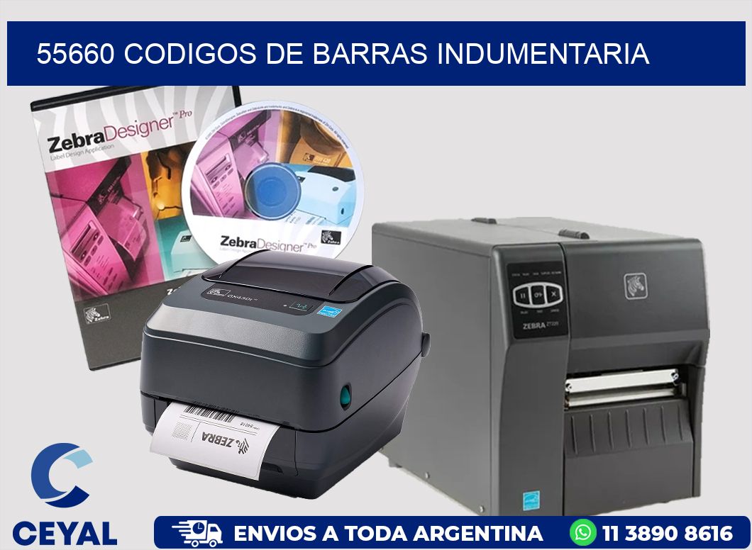 55660 CODIGOS DE BARRAS INDUMENTARIA