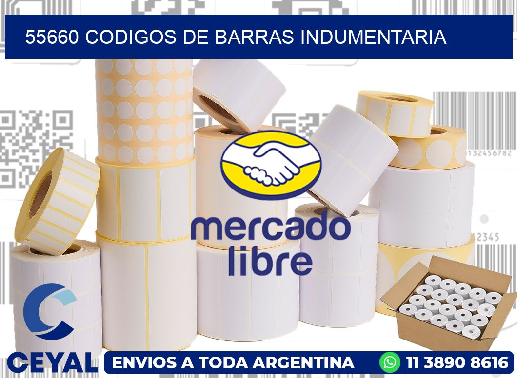 55660 CODIGOS DE BARRAS INDUMENTARIA