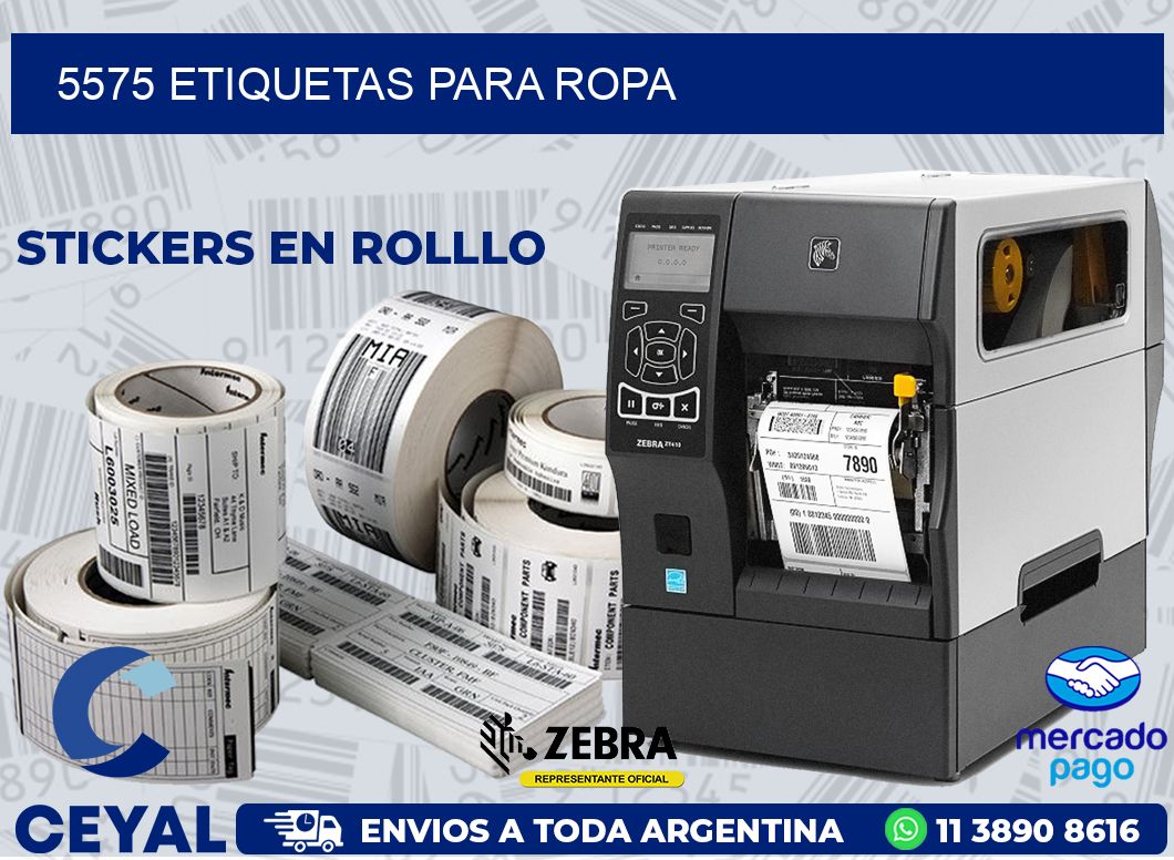 5575 ETIQUETAS PARA ROPA