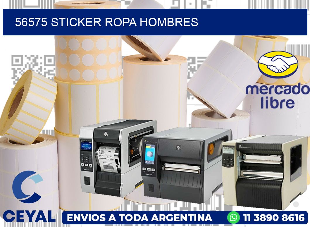 56575 STICKER ROPA HOMBRES